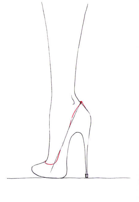 ... To Draw High Heel Shoes Step By Step Draw high heels 08 how to draw