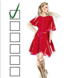 Fashion Sketches drawing worksheet check system