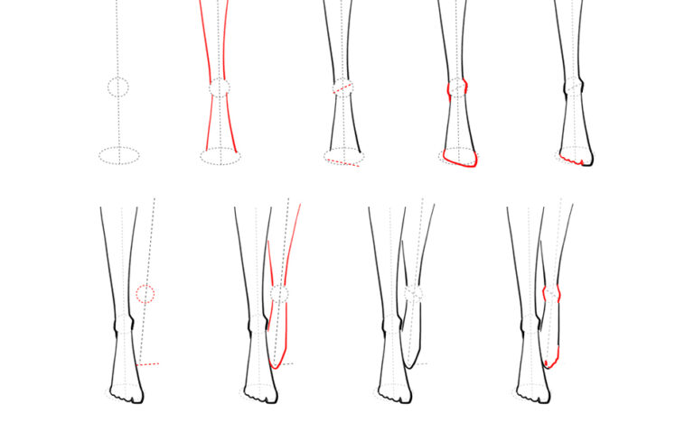 fashion illustration feet