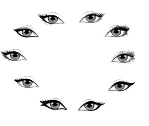 how to draw eyes in fashion sketches