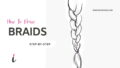 How To Draw Braids step by step tutorial cover &ndash; braid, hair, hairstyle &ndash; How to draw a braid