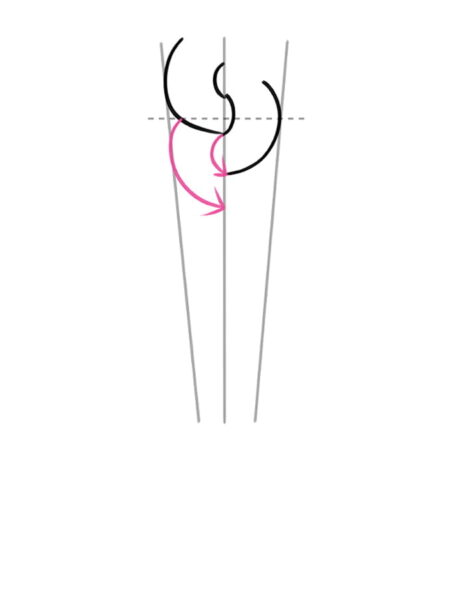 How to draw braid Step 4