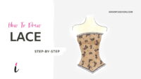 How To Draw Lace step by step tutorial cover &ndash; chiffon, corset, fabric, lace, transparent fabrics &ndash; How to draw lace