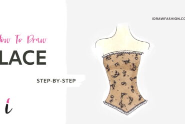 How To Draw Lace step by step tutorial cover &ndash; corset &ndash; How to draw lace