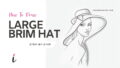 How To Draw Large Brim Hat step by step tutorial cover &ndash; accessories, hat &ndash; How to draw a hat with a large brim
