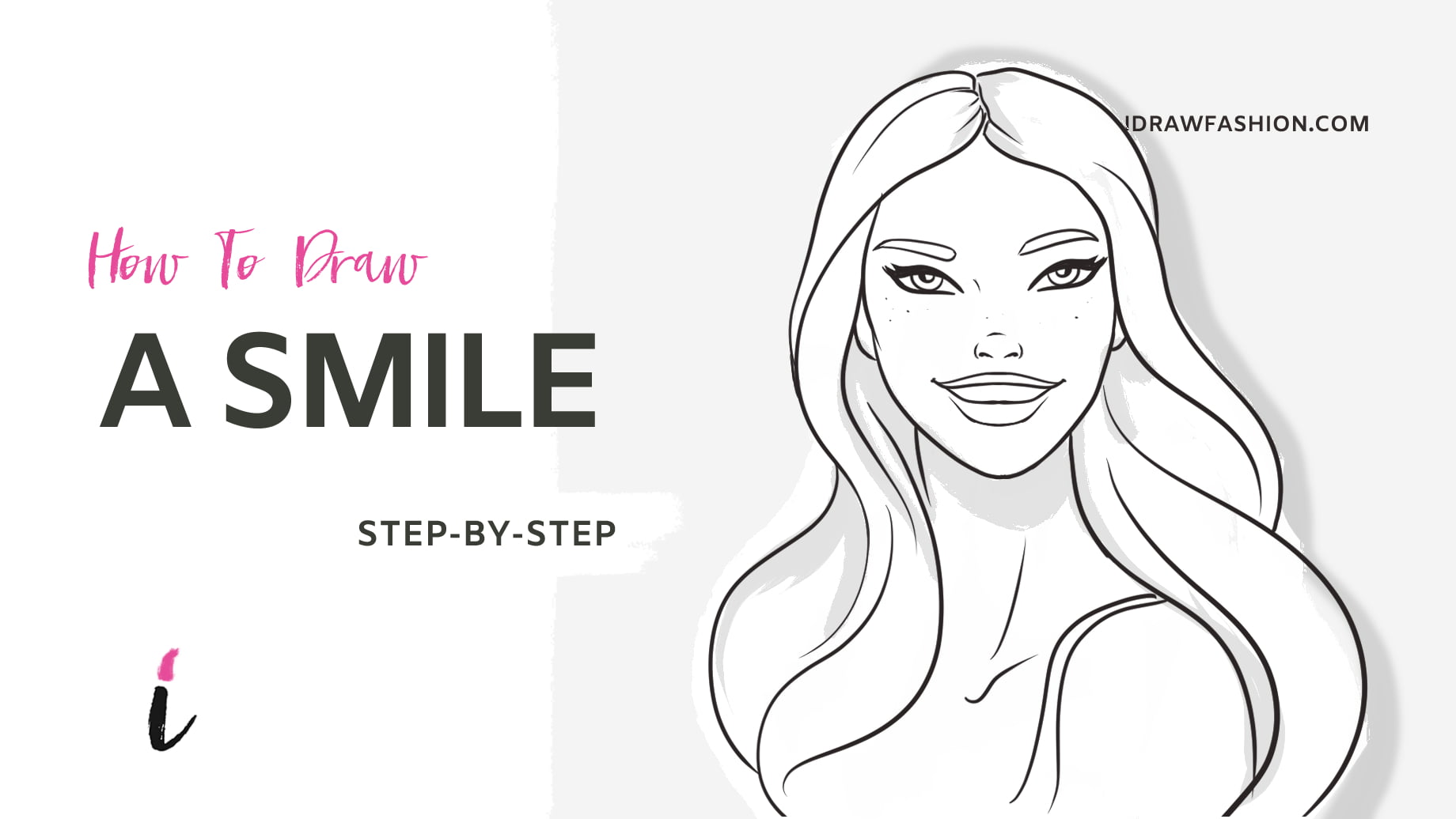 How To Draw Smile step by step tutorial cover &ndash; Features &ndash; How to draw a smile