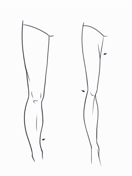 differences-between-fashion-and-normal-figure-legs-step-6