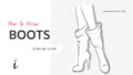 How To Draw Boots step by step tutorial cover – accessories, boots, heels, shoes – How to draw boots