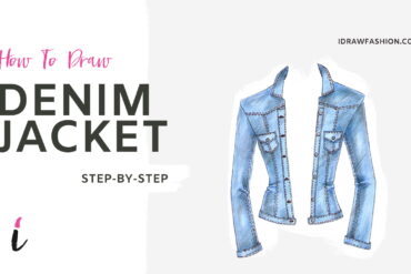 How To Draw Denim step by step tutorial cover &ndash; denim &ndash; How to draw denim jacket
