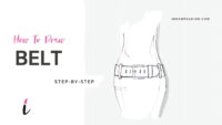 How To Draw Belt step by step tutorial cover – accessories, belt, hairstyle – How to draw a belt