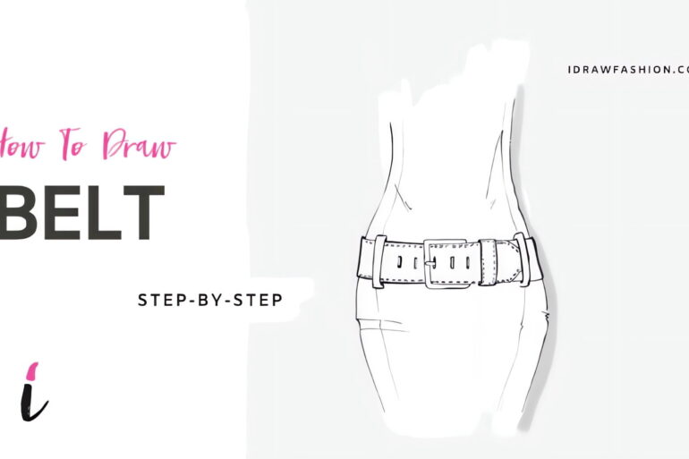 How To Draw Belt step by step tutorial cover &ndash; Accessories &ndash; How to draw a belt