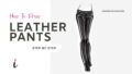 How To Draw Leather Pants step by step tutorial cover – draw clothes, fabric, leather, pants, patent leather, textile – How to draw leather pants