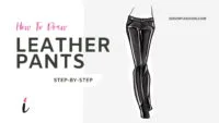 How To Draw Leather Pants step by step tutorial cover – draw clothes, fabric, leather, pants, patent leather, textile – How to draw leather pants