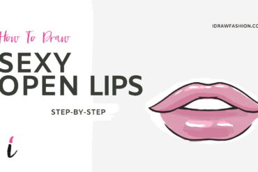 How To Draw Opne Lips step by step tutorial cover &ndash; lips &ndash; How to draw open lips