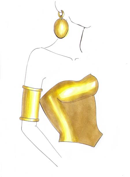 How to draw gold 04 – coloring, gold, metal – How to draw gold