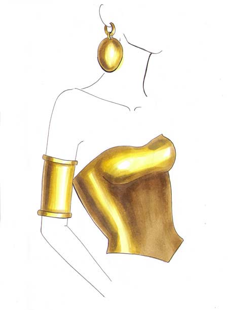 How to draw gold 07 – coloring, gold, metal – How to draw gold