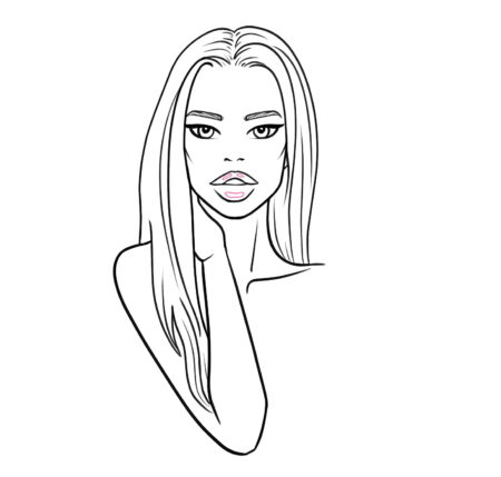 How to draw open lips tutorial step-by-step - step 6