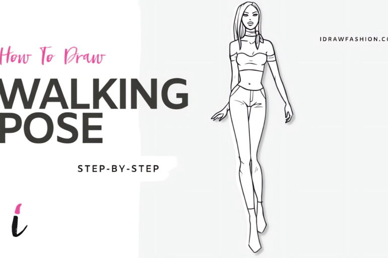 How To Draw Walking Pose step by step tutorial cover – Poses – How to draw walking poses