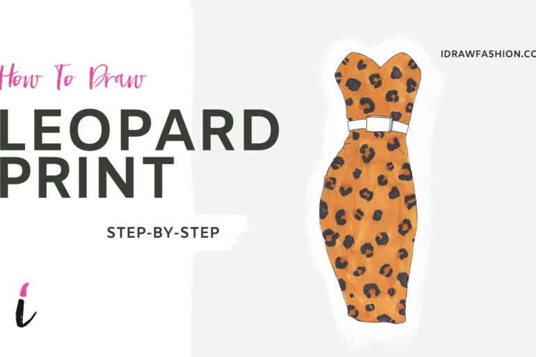 How To Draw Leopard Print step by step tutorial cover &ndash; print &ndash; How to draw a leopard print