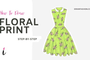 How To Draw Floral Print step by step tutorial cover – pattern – How to draw a floral print