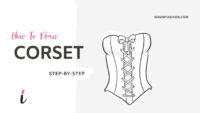 How To Draw Corset step by step tutorial cover – corset, draw clothes, laces, torso – How to draw a corset