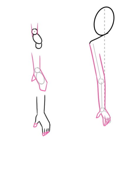 How to draw a Sitting Pose step 4