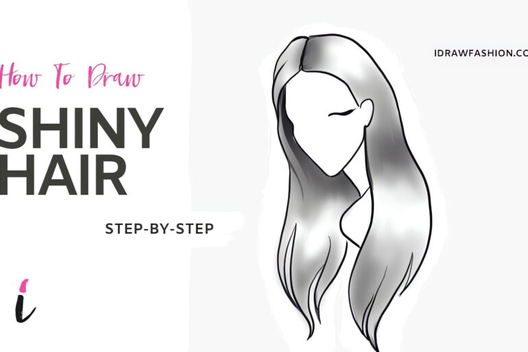 How To Draw Shiny Hair step by step tutorial cover &ndash; Head &ndash; How to draw shiny hair