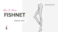 How To Draw Fishnet step by step tutorial cover &ndash; draw clothes, draw clothing, fishnet, mesh, netting, stockings &ndash; How to draw a fishnet