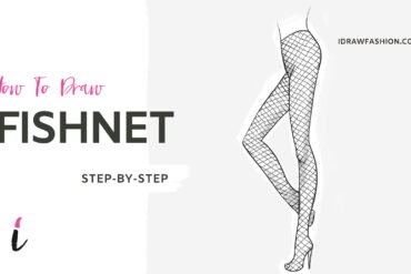 How To Draw Fishnet step by step tutorial cover – Textiles – How to draw a fishnet