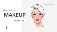 How To Draw Makeup step by step tutorial cover &ndash; draw face, facial features, makeup &ndash; How to draw makeup