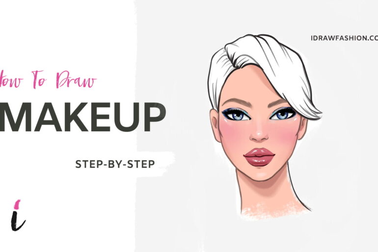 How To Draw Makeup step by step tutorial cover &ndash; Face Basics &ndash; How to draw makeup