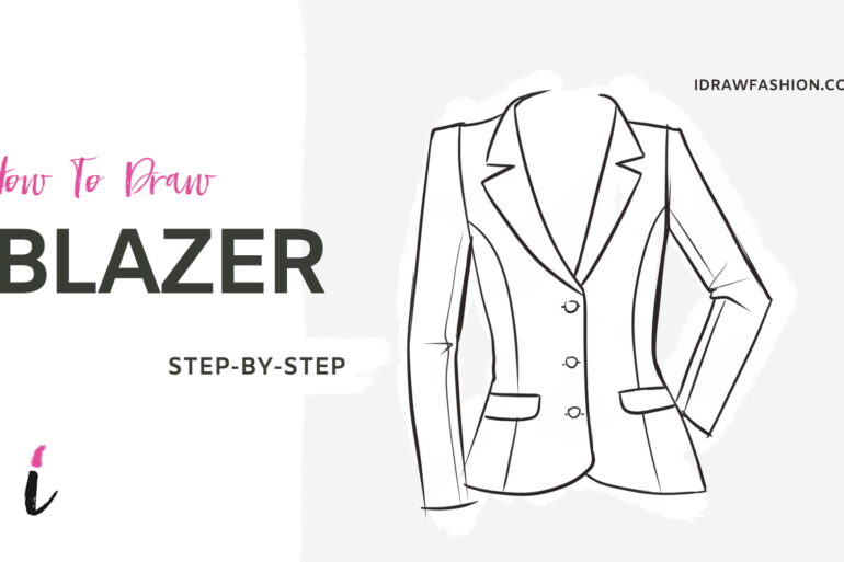 How To Draw Blazer step by step tutorial cover &ndash; folds &ndash; How to draw a blazer