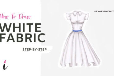 How To Draw White Fabric step by step tutorial cover – coloring – How to draw white fabric