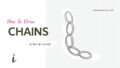 How To Draw Chains step by step tutorial cover &ndash; accessories, chain &ndash; How to draw chains