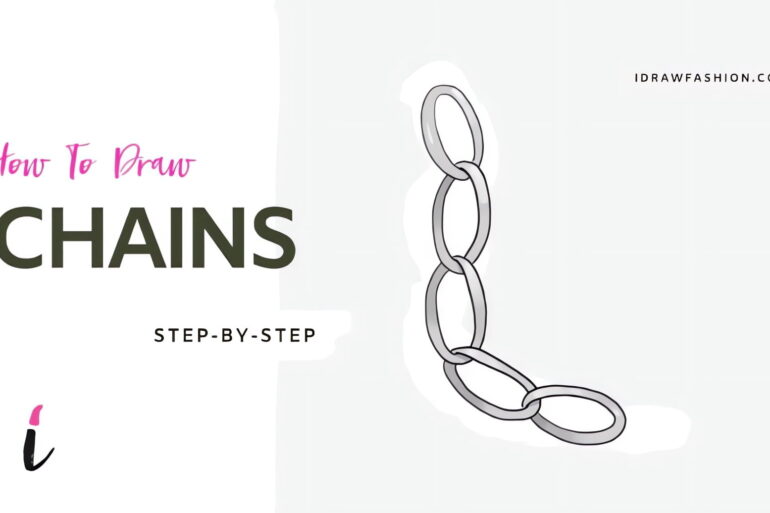 How To Draw Chains step by step tutorial cover – Accessories – How to draw chains