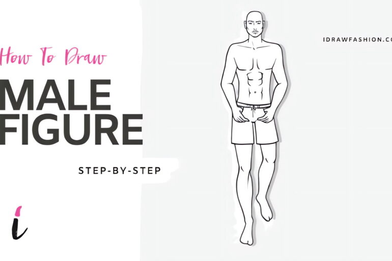 How To Draw Male Figure step by step tutorial cover – Poses – How to draw a man figure