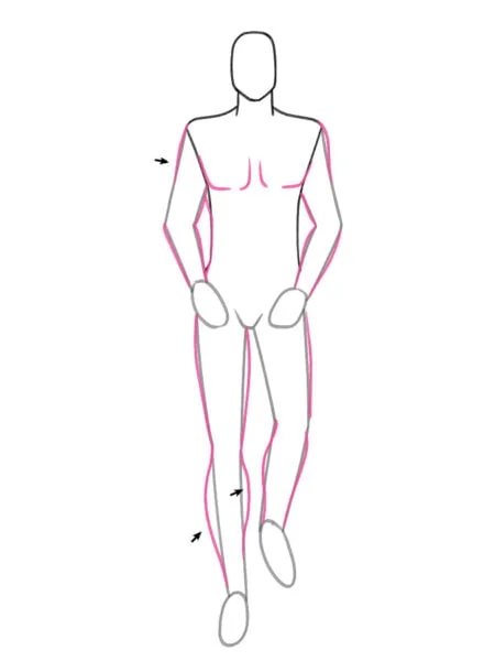 how to draw man figure in fashion sketches step_07
