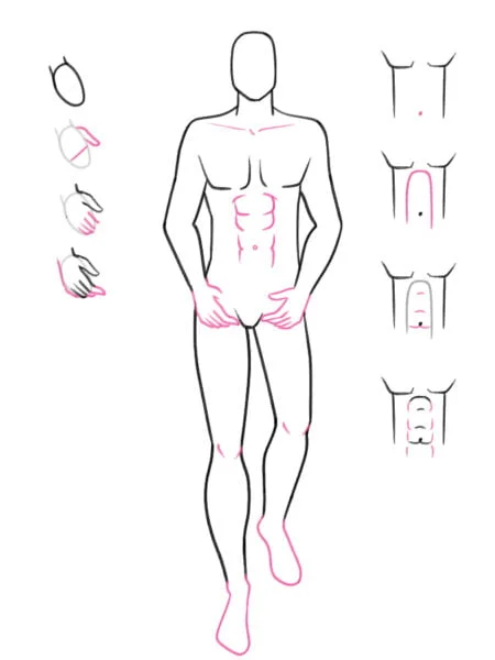how to draw man figure in fashion sketches step_08