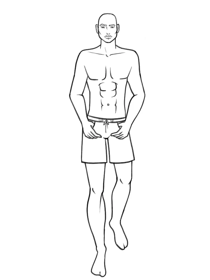how to draw man figure in fashion sketches step_09