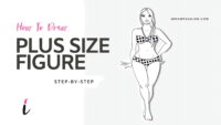How To Draw Plus Size Figure step by step tutorial cover &ndash; fashion figure, figure, hairstyle, plus size &ndash; Draw plus size figures