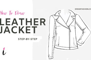 How To Draw Leather Jacket step by step tutorial cover &ndash; CLOTHES &ndash; How to draw a leather jacket