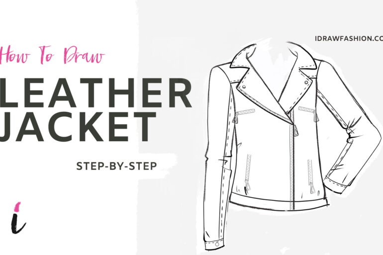 How To Draw Leather Jacket step by step tutorial cover &ndash; torso &ndash; How to draw a leather jacket