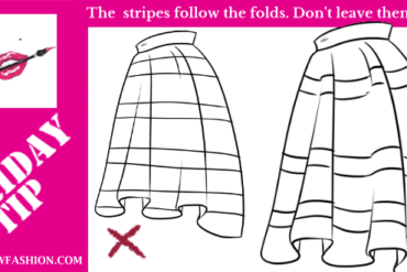 FRIDAY-TIP–how-to-draw-stripes on a skirt