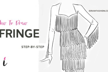 How To Draw Fringe step by step tutorial cover – Textiles – How to draw fringe
