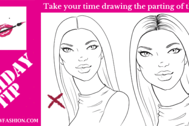 FRIDAY-TIP–how-to-draw-the–parting-of-the-hair-in-fashion-design-sketches