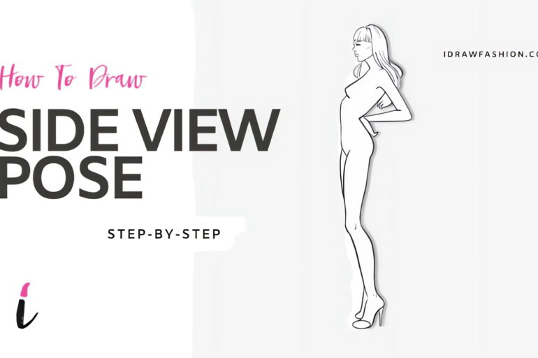 How To Draw Side View Pose step by step tutorial cover – Body – How to draw side view poses