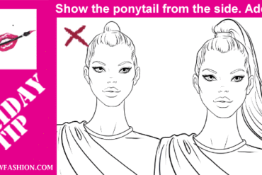 FRIDAY-TIP–to-draw-ponytail-in-fashion-design-sketches
