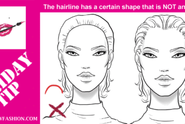 FRIDAY-TIP-how to draw the hairline in-fashion-sketches