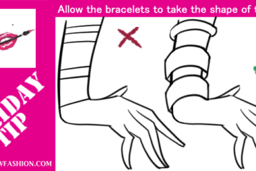 how to draw bracelets in fashion design sketches