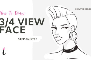 How To Draw Three Quarters Face step by step tutorial cover &ndash; Face Basics &ndash; How to draw 3/4 view